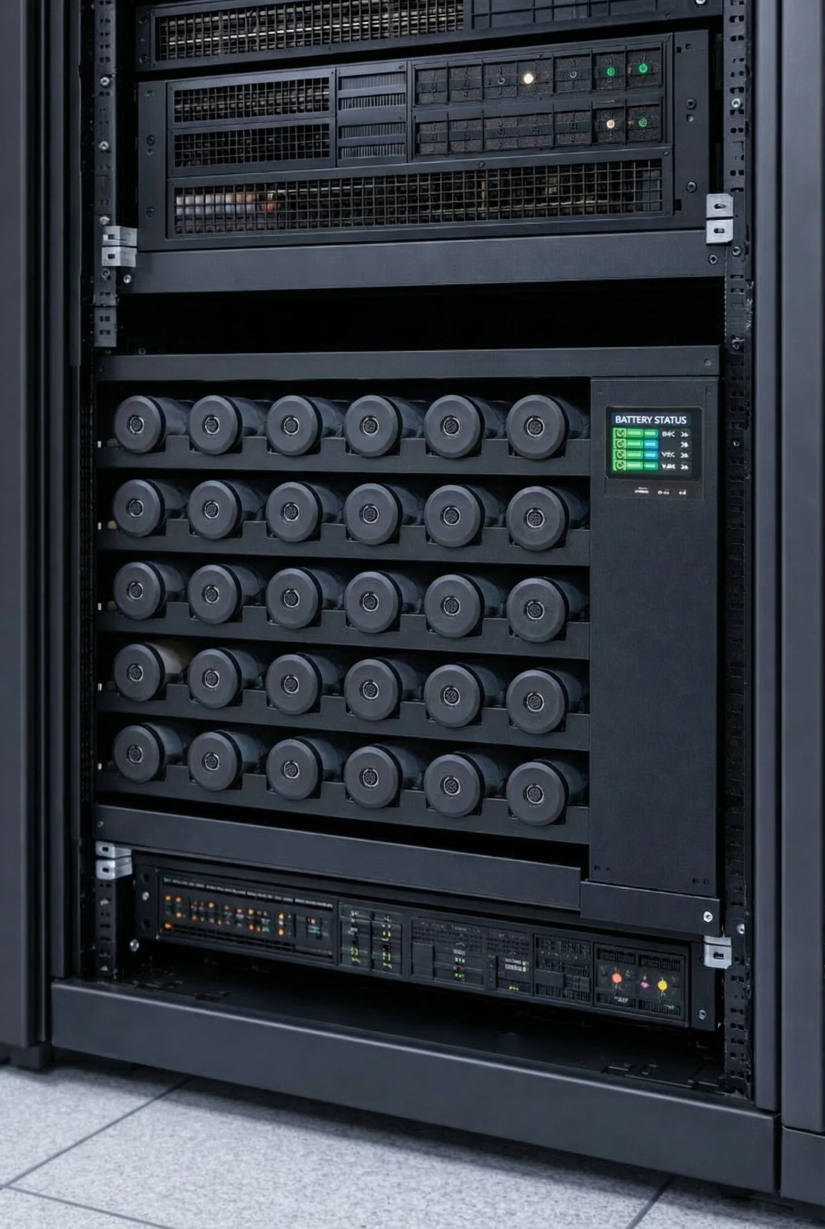 Kannon energy storage in a datacenter rack